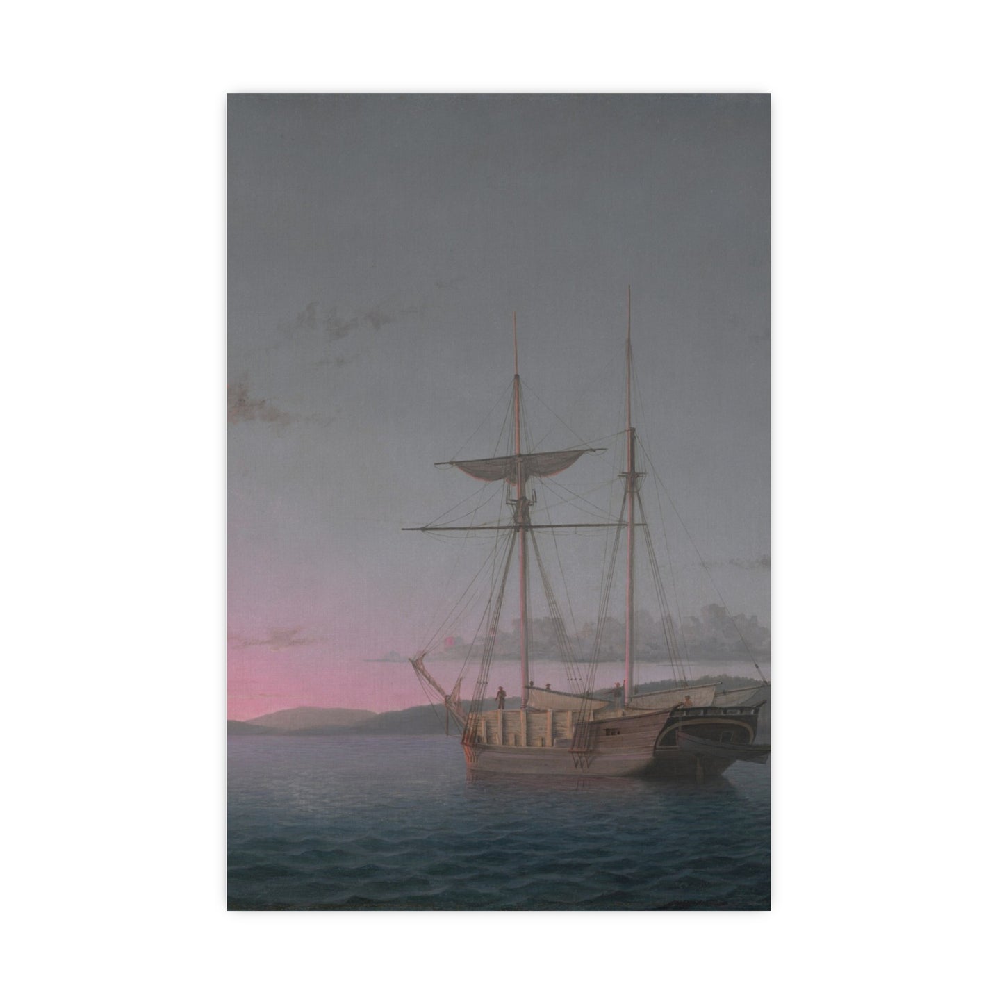 Lumber Schooners at Evening Penobscot Bay - Maritime Fine Art Poster