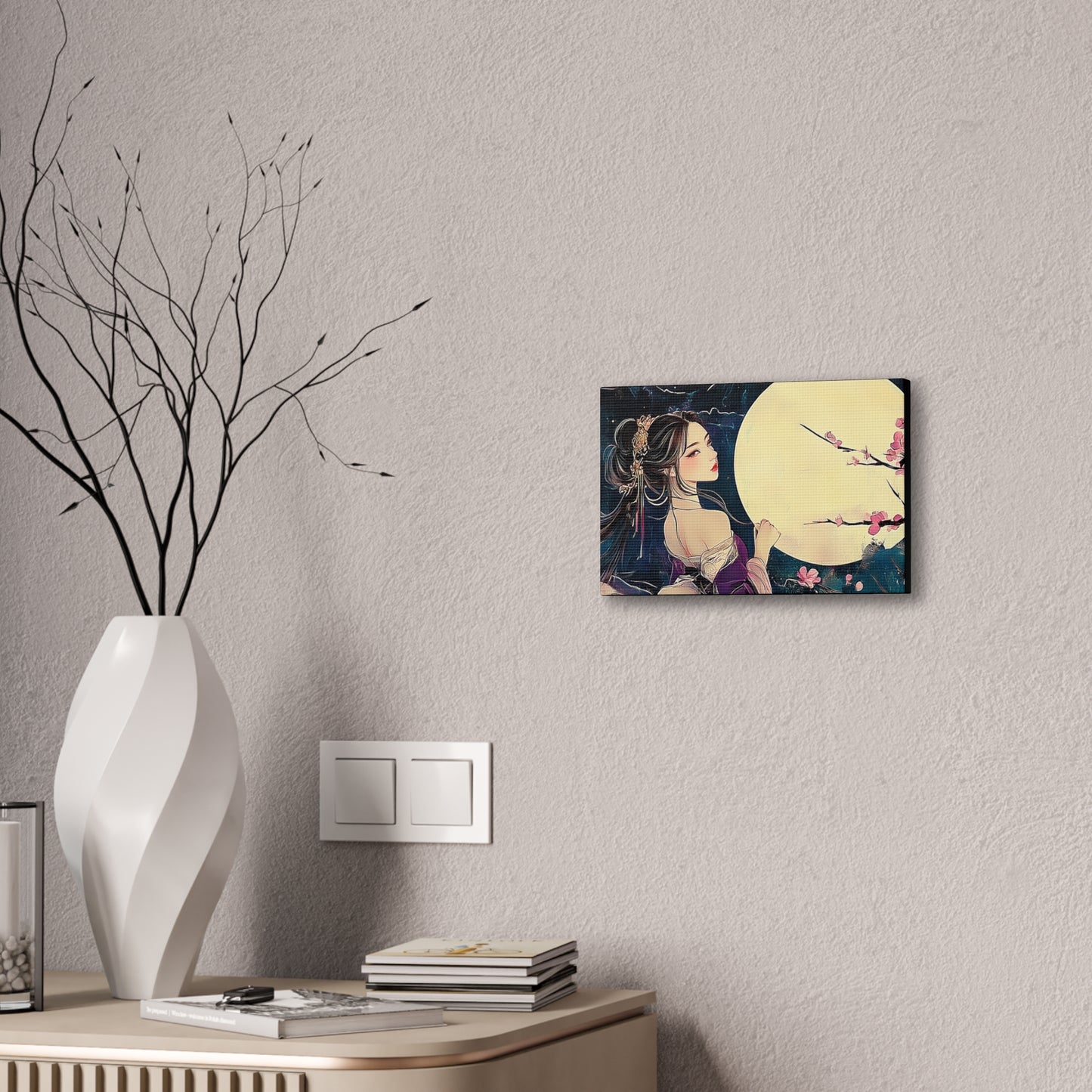 Thinking of You in the Moonlight - Fine Art Print - Wall Art on Canvas