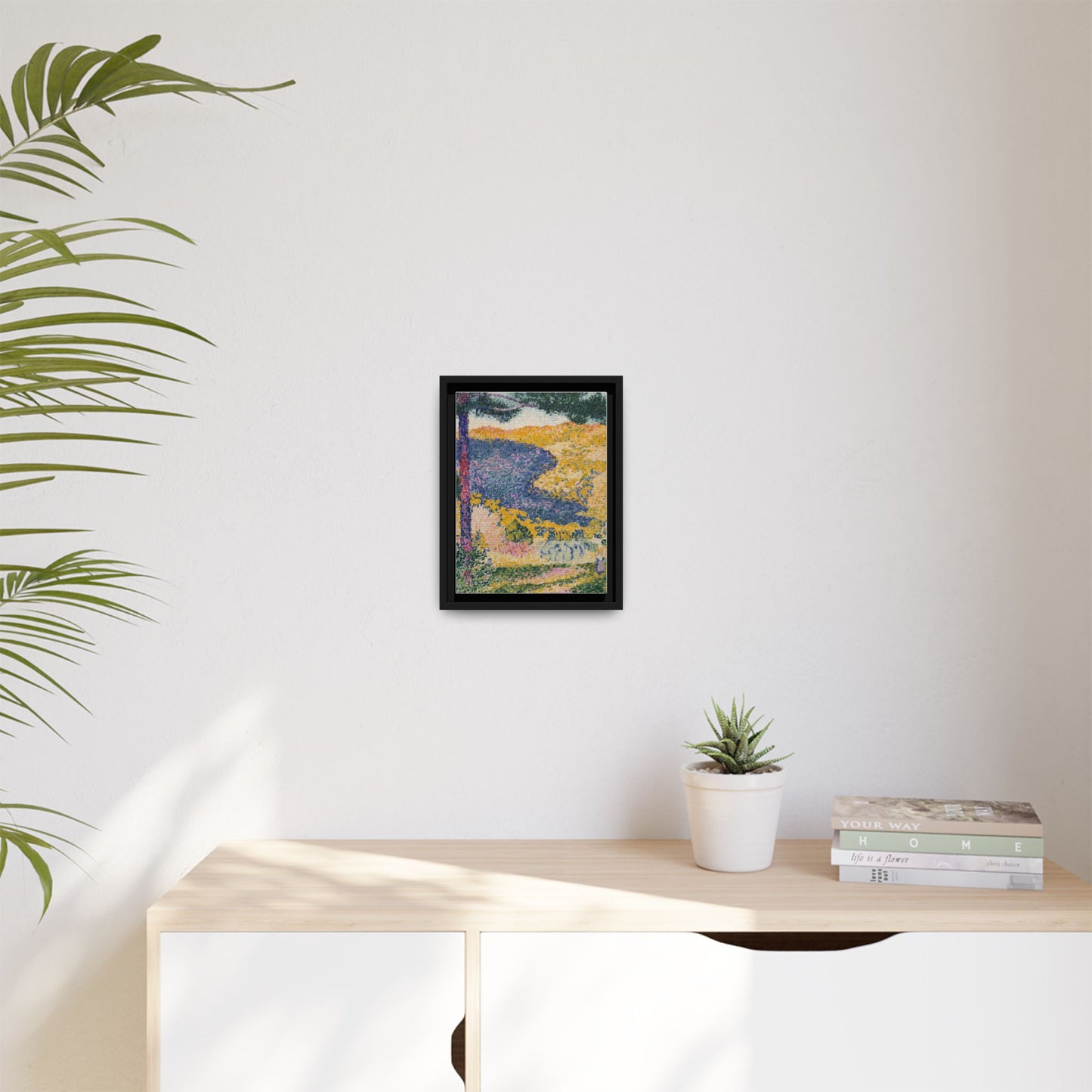 Valley with Fir Shade on the Mountain - Museum Collection - Framed Canvas Print