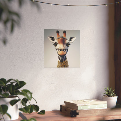 Adventure Awaits - His & Hers Giraffe Fine Art Prints (A) - Whimsical Animals - Home Décor - Wedding Gift