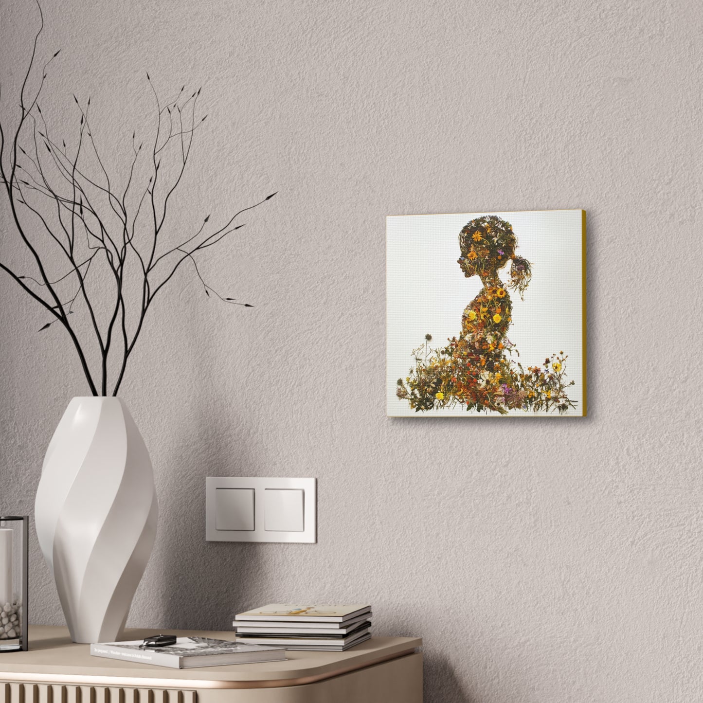Summers Gone By - Wildflowers Fine Art Print on Canvas