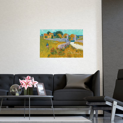 Farmhouse in Provence - Van Gogh Fine Art Poster