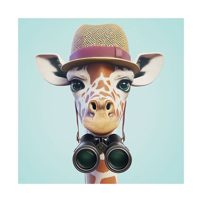 Adventure Awaits - His & Hers Giraffe Fine Art Prints (II) - Whimsical Animals - Wall Art -  Fine Art Prints - Home Décor
