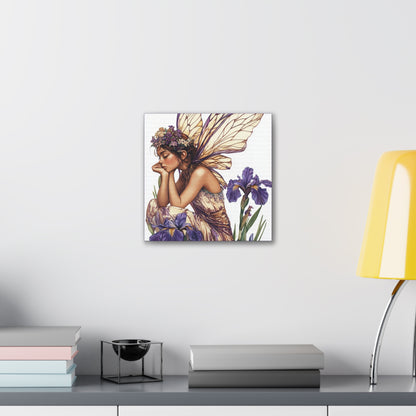 Iris You Were Here - Flowers & Fairies Collection - Fine Art Print on Canvas