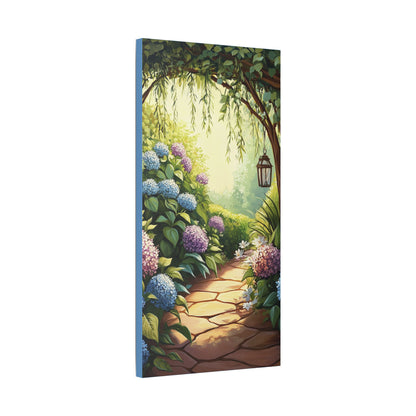 Hydrangea Courtyard - Secret Garden Series - Fine Art Print on Canvas