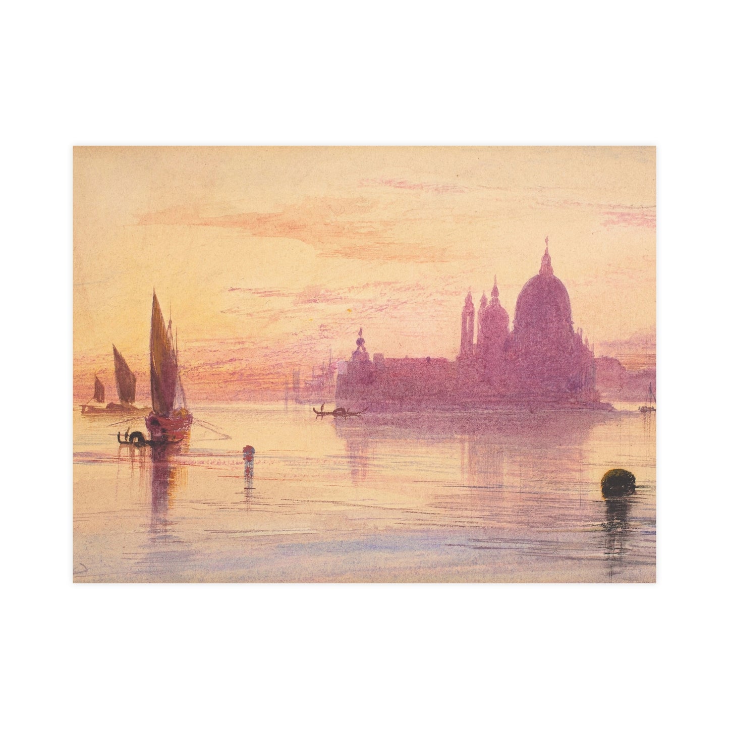 Santa Maria della Salute Venice at Sunset - Fine Art Poster