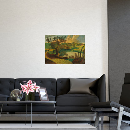 Stylized Landscape - Modern Abstract Fine Art Poster