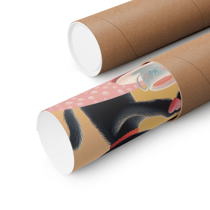 Cat Café - Loving Life - Matte Vertical Posters - Perfect Wall Art for Cat Lovers