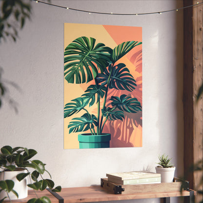 Tropical Monstera Botanical Fine Art Print