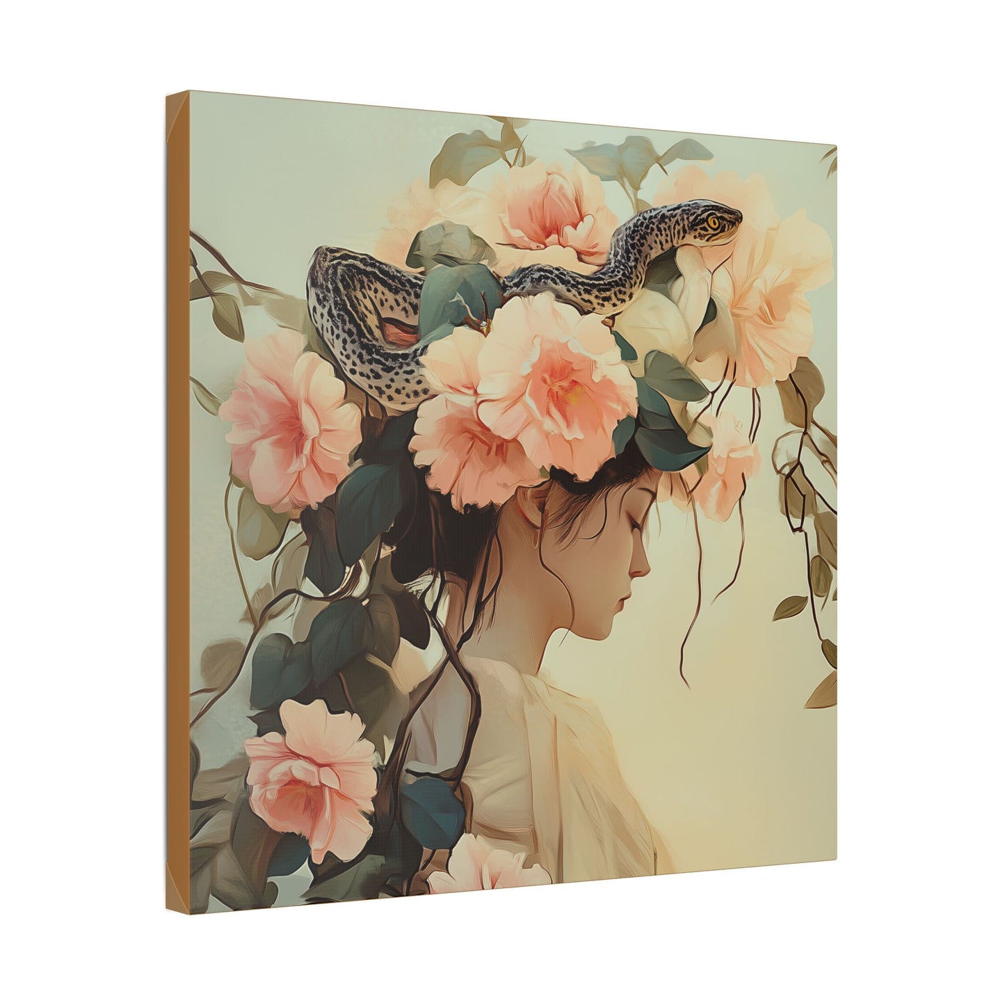 Snake Charmer - Secret Garden Series - Fine Art Print on Canvas