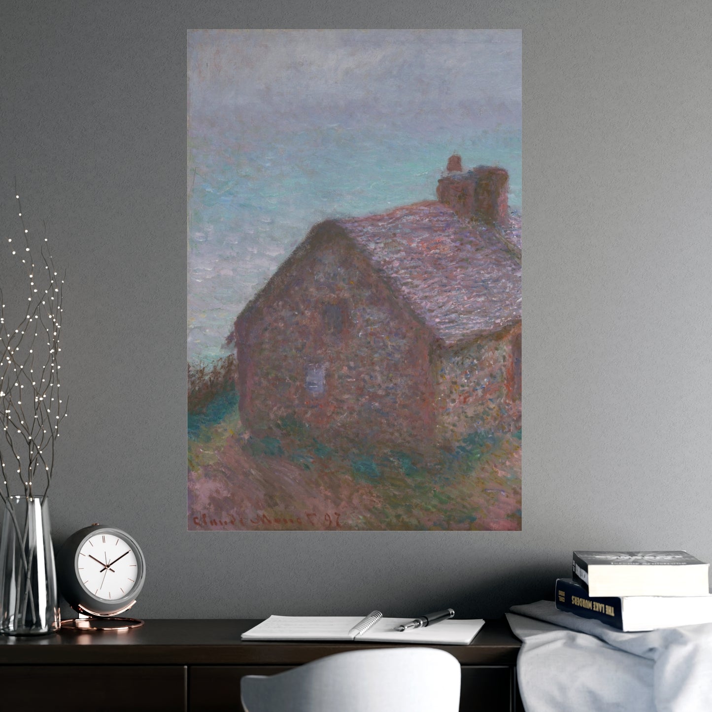 The Customs House at Varengeville - Monet Fine Art Poster