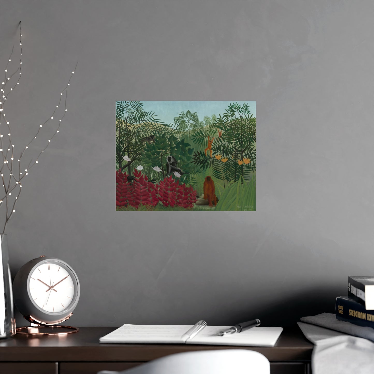 Tropical Forest with Monkeys - Rousseau Fine Art Poster