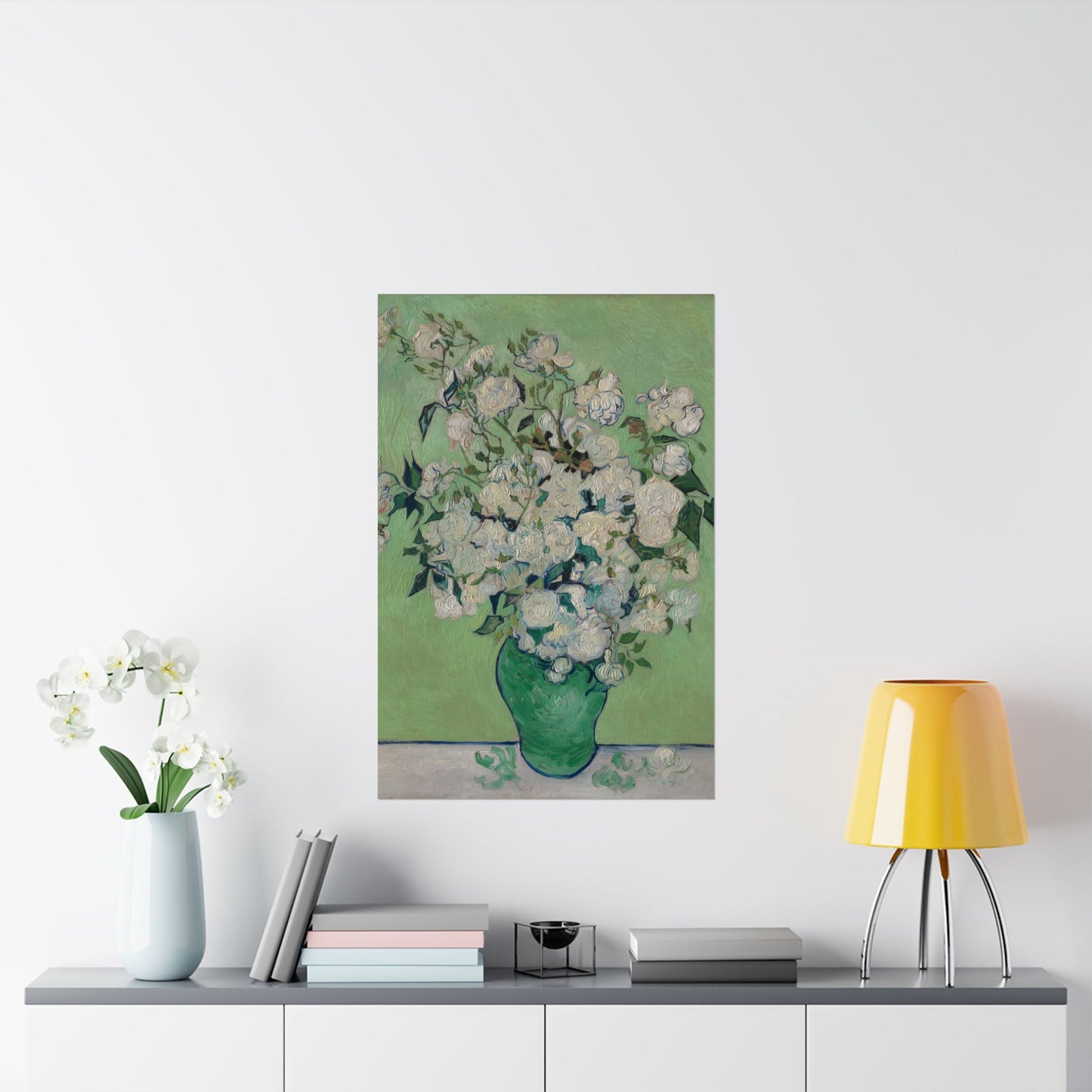 Van Gogh- Fine Art Prints - Reproduction - Flowers in a Vase - Floral Vertical Poster - Artistic Home Décor for Nature Lovers