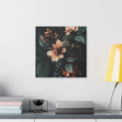 Evergreen Moody Botanical -Secret Garden Series  - Fine Art Print on Canvas