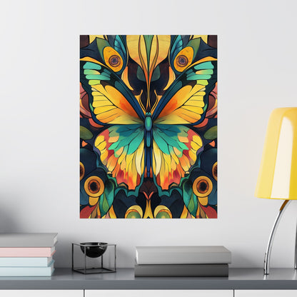 Brilliant Butterfly - Bohemian Wall Art - Fine Art Print - Poster Matte - Vertical Wall Décor