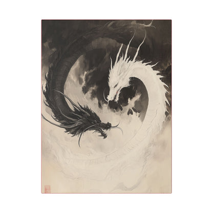 Yin & Yang - Dragon Art Collection -  Fine Art Print on Canvas