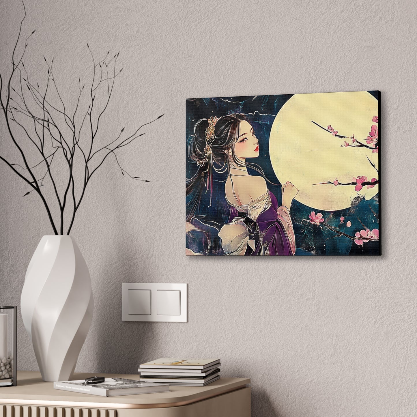 Thinking of You in the Moonlight - Fine Art Print - Wall Art on Canvas