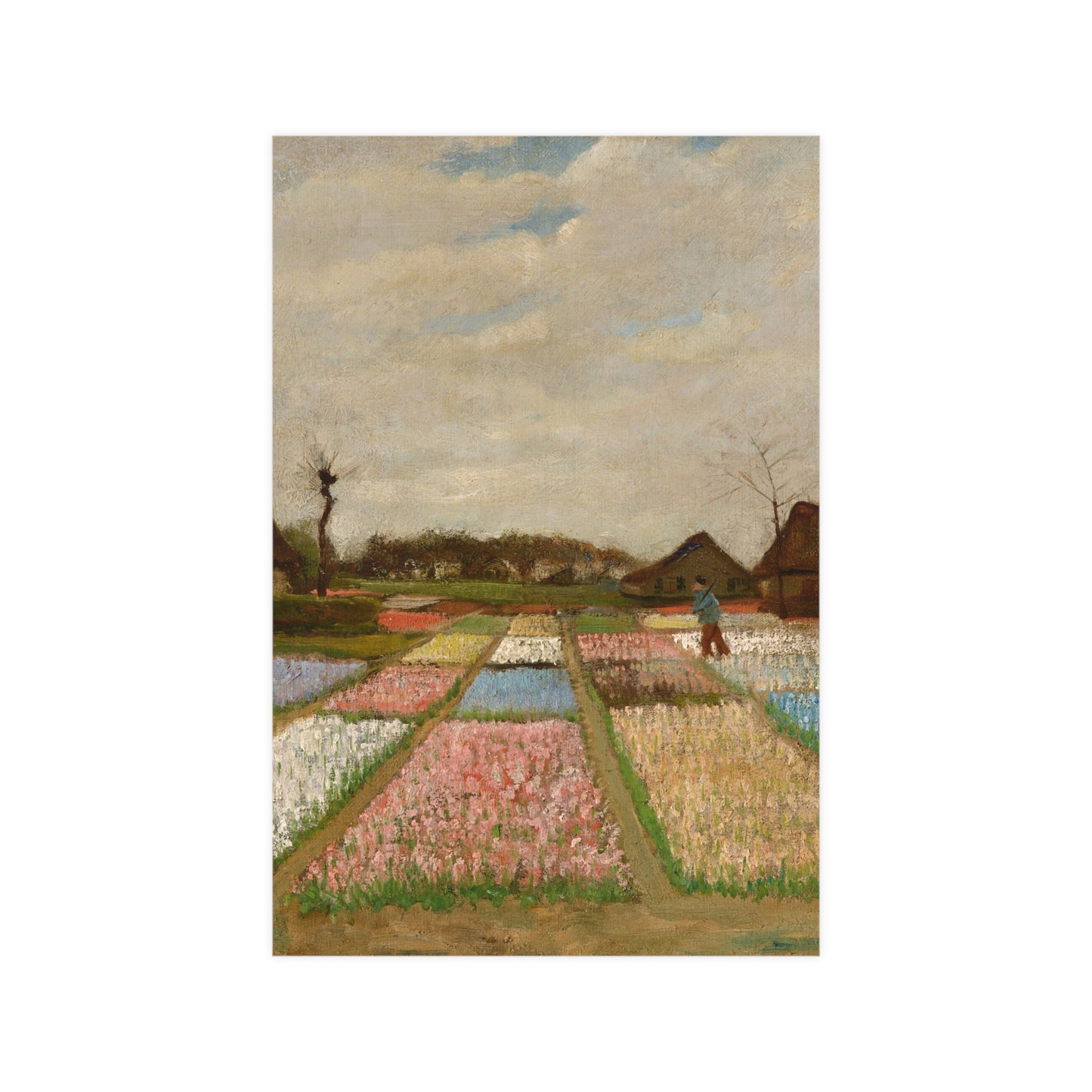 Flower Beds in Holland - Van Gogh Fine Art Poster