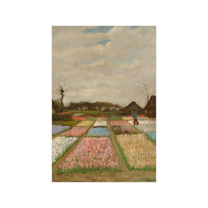 Flower Beds in Holland - Van Gogh Fine Art Poster