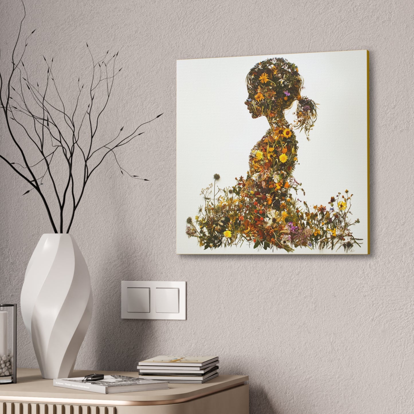 Summers Gone By - Wildflowers Fine Art Print on Canvas