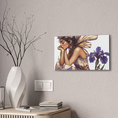 Iris You Were Here - Flowers & Fairies Collection - Fine Art Print on Canvas