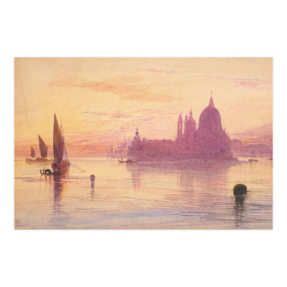 Santa Maria della Salute Venice at Sunset - Fine Art Poster