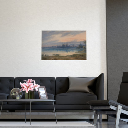 Landscape near Strasbourg - European Pastoral Fine Art Poster