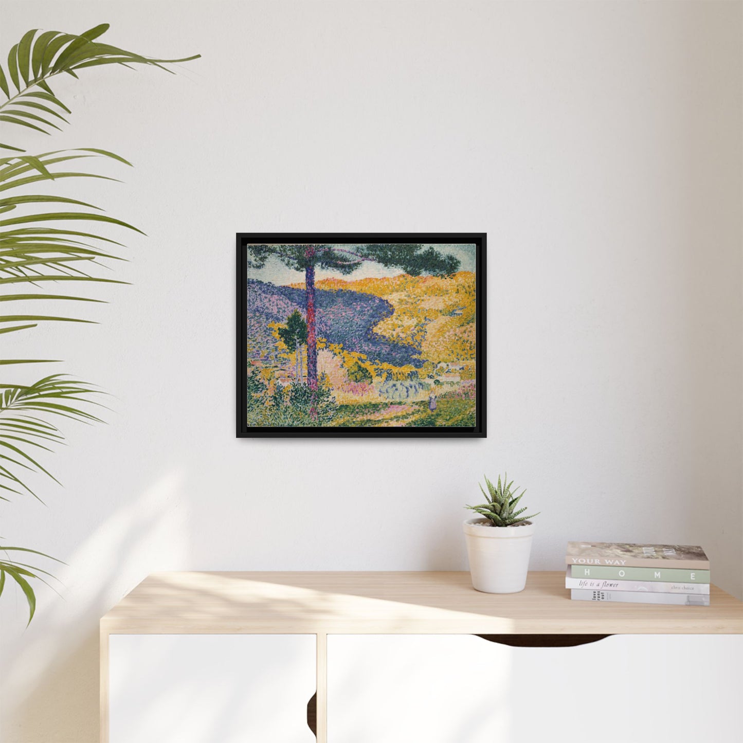 Valley with Fir Shade on the Mountain - Museum Collection - Framed Canvas Print