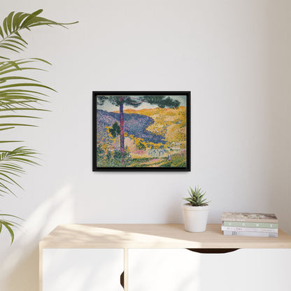 Valley with Fir Shade on the Mountain - Museum Collection - Framed Canvas Print