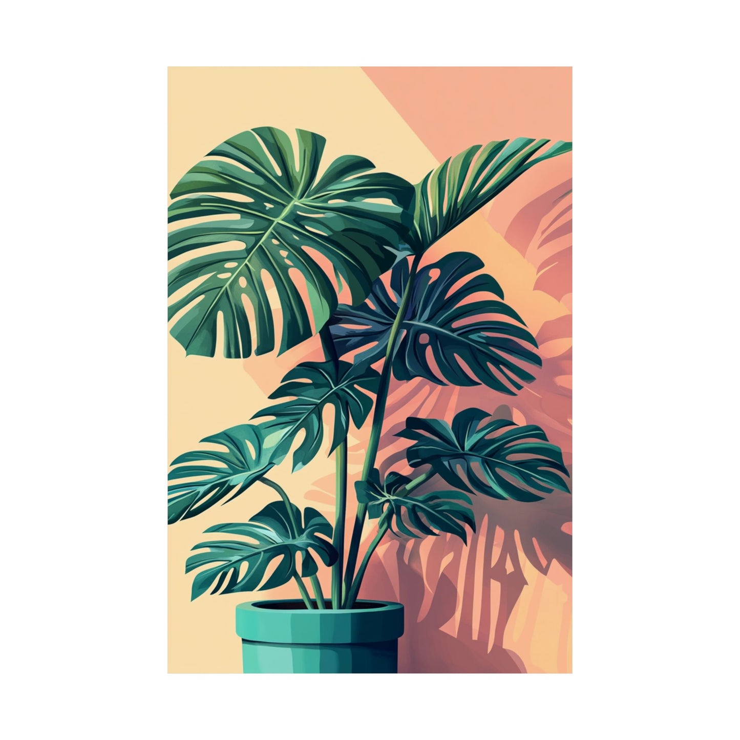 Tropical Monstera Botanical Fine Art Print