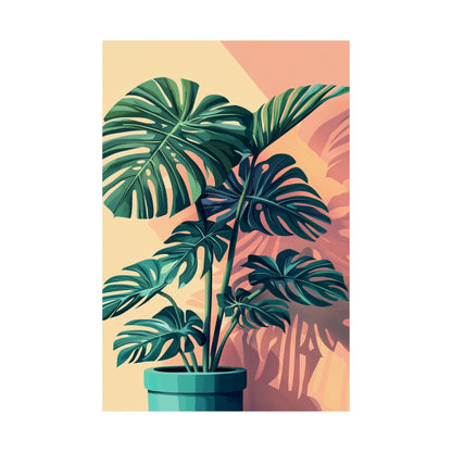 Tropical Monstera Botanical Fine Art Print