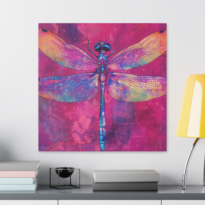 Vibrant Dragonfly - Secret Garden Series -  Fine Art Print on Canvas