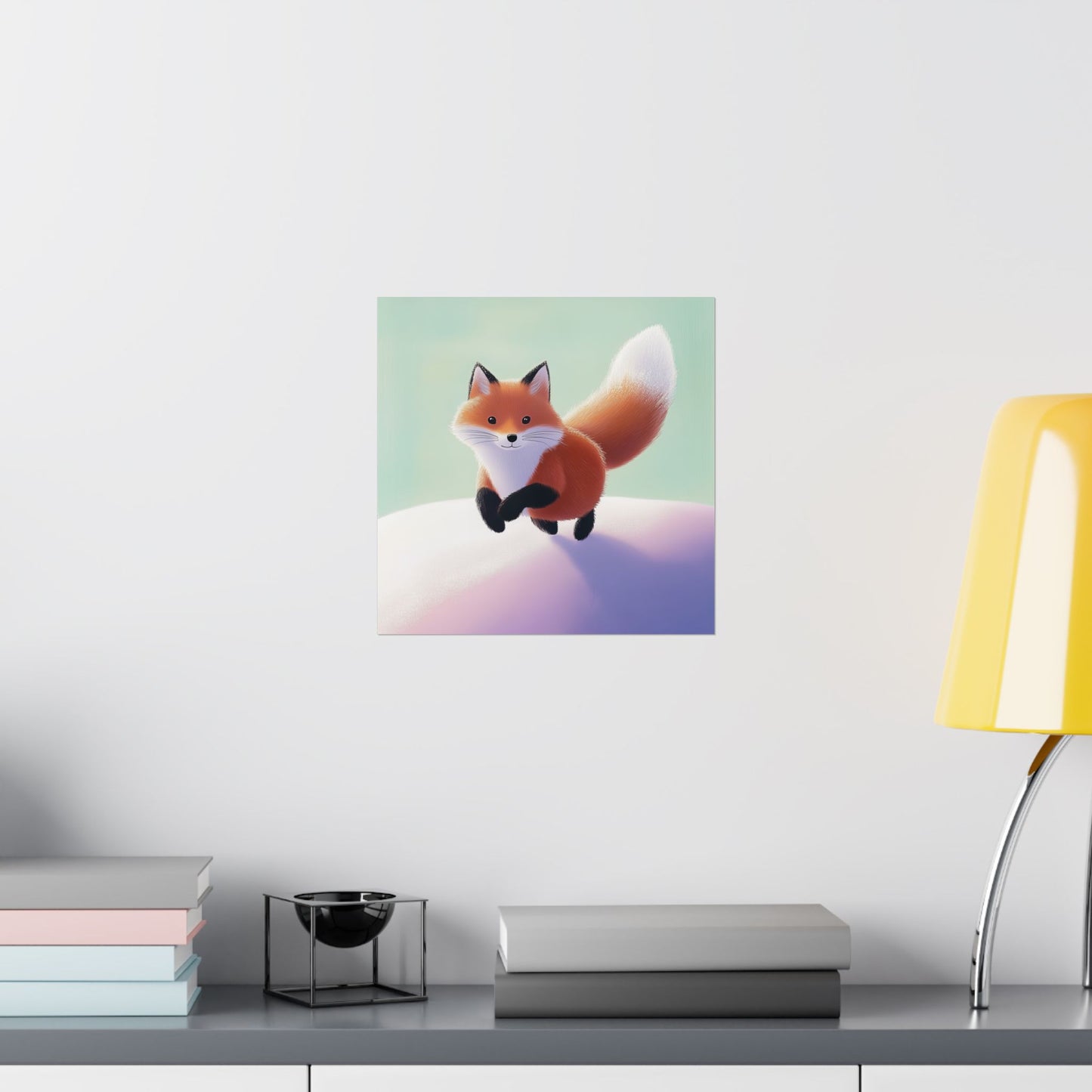 Playful Fox  - Whimsical Animals Wall Art - Cute Animal Posters -  Love Foxes - Vertical Poster