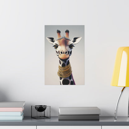 Adventure Awaits - His & Hers Giraffe Fine Art Prints (A) - Whimsical Animals - Home Décor - Wedding Gift