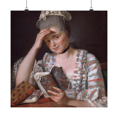 Classic Portrait - Fine Art Print - Matte Vertical Poster - Timeless Literary Woman - Art for Home Décor