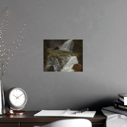 Waterfalls at Tivoli - Italian Landscape Fine Art Poster