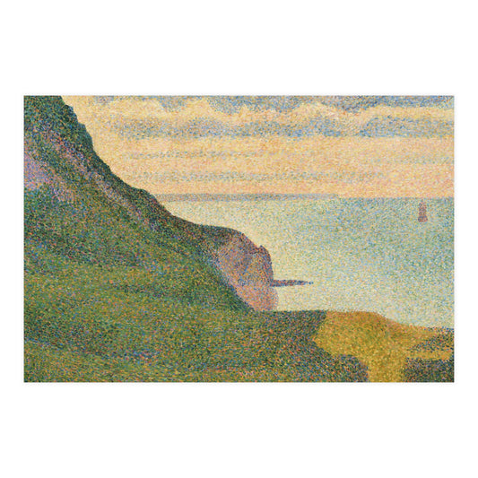 Seascape at Port-en-Bessin Normandy - Seurat Fine Art Poster