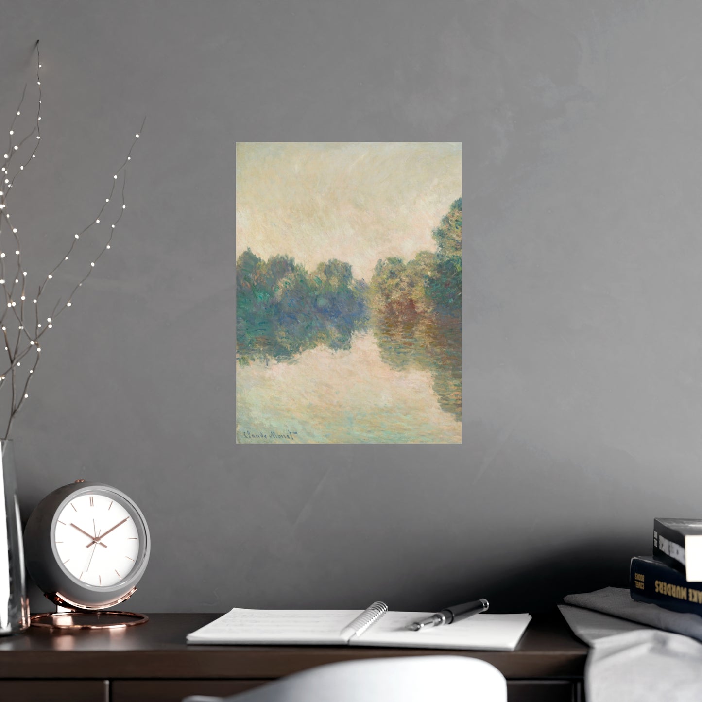 The Seine at Giverny - Monet Fine Art Poster