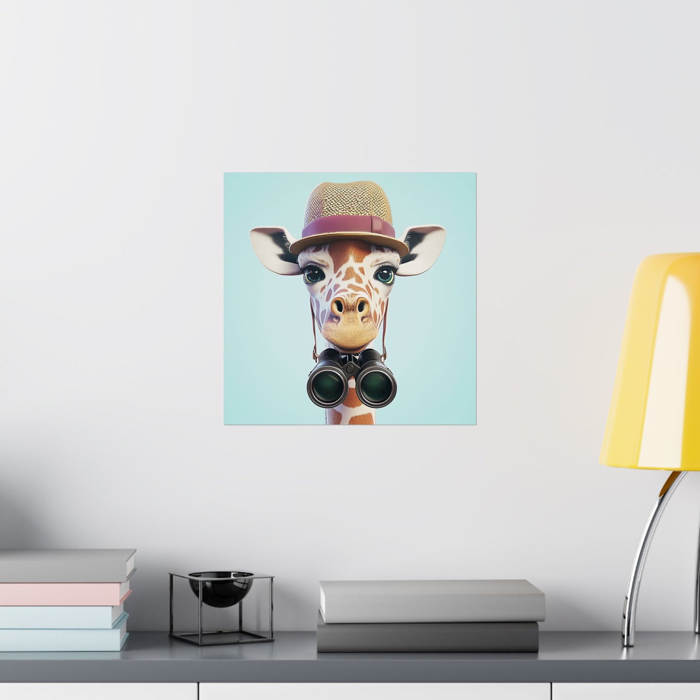 Adventure Awaits - His & Hers Giraffe Fine Art Prints (II) - Whimsical Animals - Wall Art -  Fine Art Prints - Home Décor