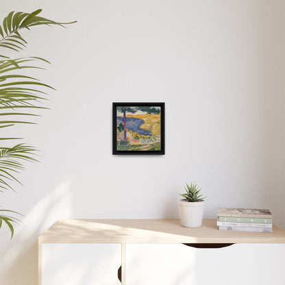 Valley with Fir Shade on the Mountain - Museum Collection - Framed Canvas Print