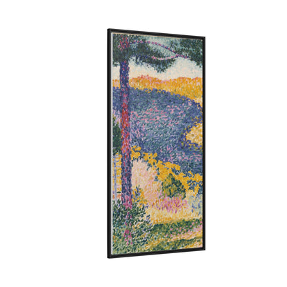 Valley with Fir Shade on the Mountain - Museum Collection - Framed Canvas Print