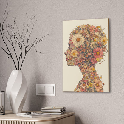 And So She Grew on Canvas