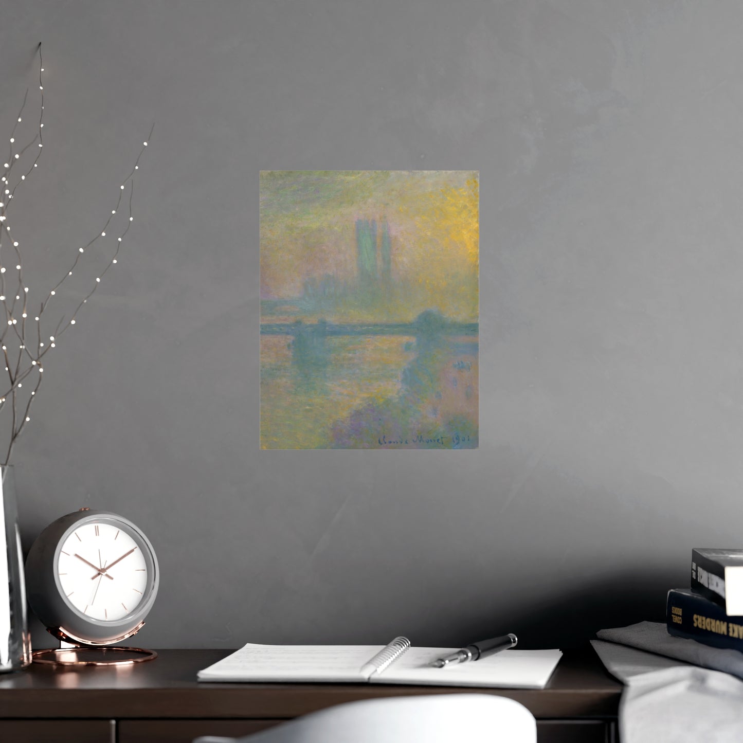 Charing Cross Bridge London - Monet Fine Art Poster