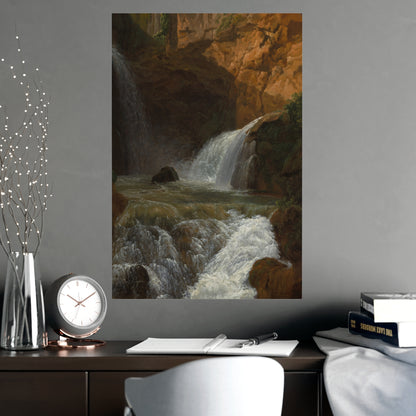Waterfalls at Tivoli - Italian Landscape Fine Art Poster