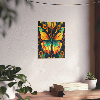 Brilliant Butterfly - Bohemian Wall Art - Fine Art Print - Poster Matte - Vertical Wall Décor