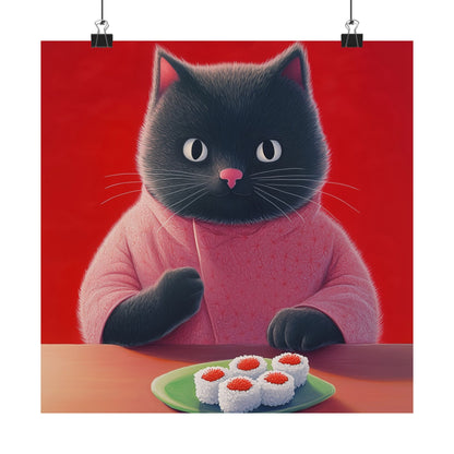 9 Lives Sushi Bar Art Print - Matte Vertical Posters