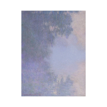 Branch of the Seine near Giverny in Mist - Monet Fine Art Poster