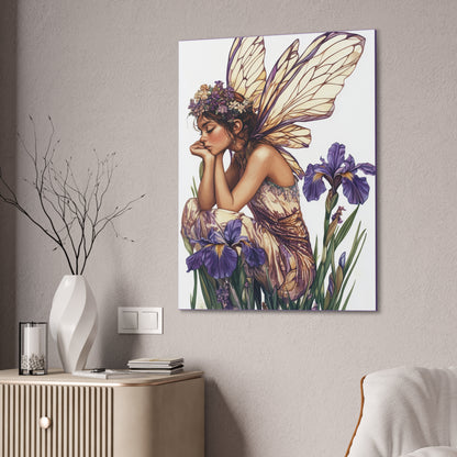 Iris You Were Here - Flowers & Fairies Collection - Fine Art Print on Canvas