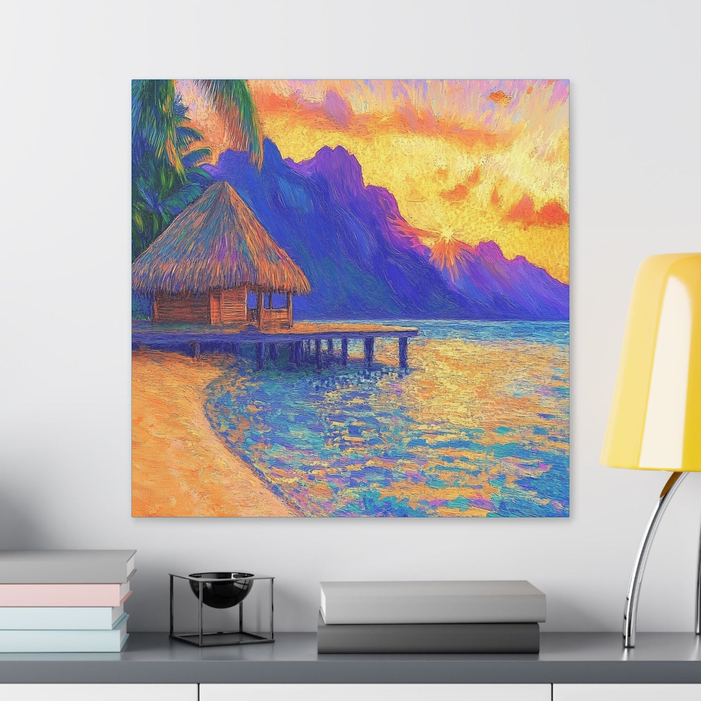 Mornings are Better on Vacation  - Fine Art Print on Canvas