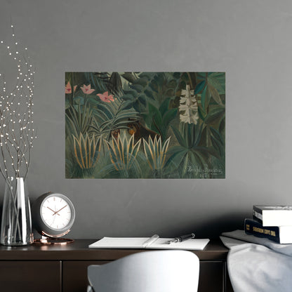 The Equatorial Jungle - Rousseau Tropical Fine Art Poster